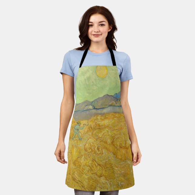 Delantal Vincent van Gogh - Wheatfield con un pañal (Gastado)