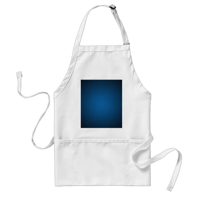 Delantal Viñeta granulada azul-negro (Frente)