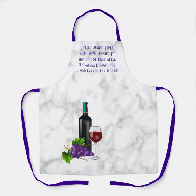 Delantal Vino gracioso - Apron M (Anverso)