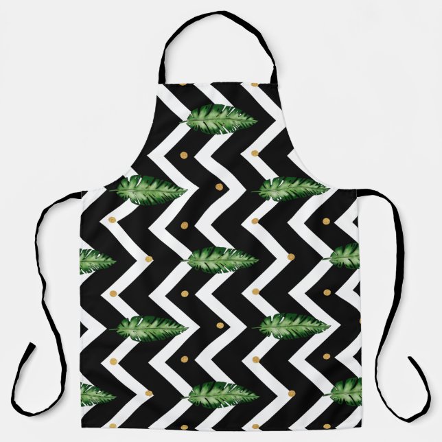 Delantal Vinos florales tropicales (Anverso)