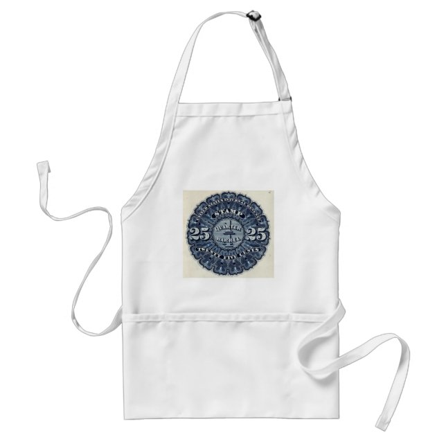 Delantal Vintage 25c Beer Revenue Stamp Apron (Frente)