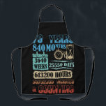 Delantal Vintage 70th Birthday 840 Months Couting 70 Years<br><div class="desc">Vintage 70th Birthday Vintage 840 Months Couting 70 Years</div>