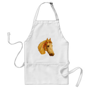 Delantal Vintage Art Horse Head Apron