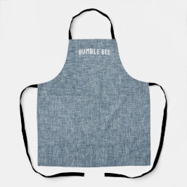 Delantal Vintage Blue Denim Blue Jeans Look Apron