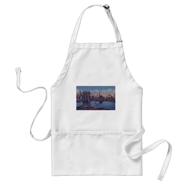 Delantal Vintage Brooklyn Bridge (Frente)