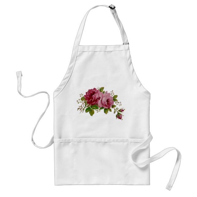 Delantal Vintage Cabbage Rose Elegance  (Frente)