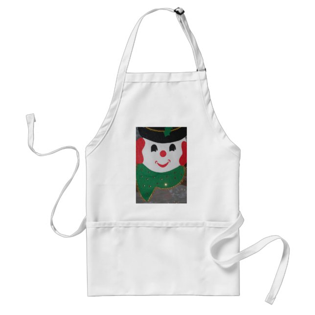 Delantal Vintage Christmas Snowman (Frente)