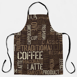 Delantal Vintage Coffee Experience Seamless Pattern