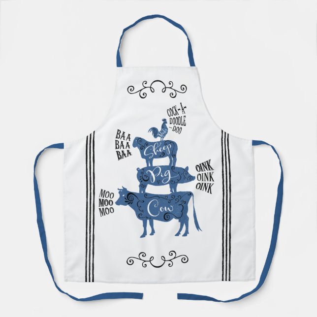 Delantal Vintage Country Farmhouse (Anverso)