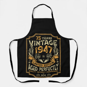 Delantal Vintage de 75 años 1947 75º cumpleaños