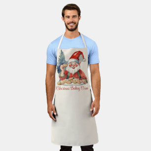 Delantal Vintage Elf Navidades Cookie Baking Crew