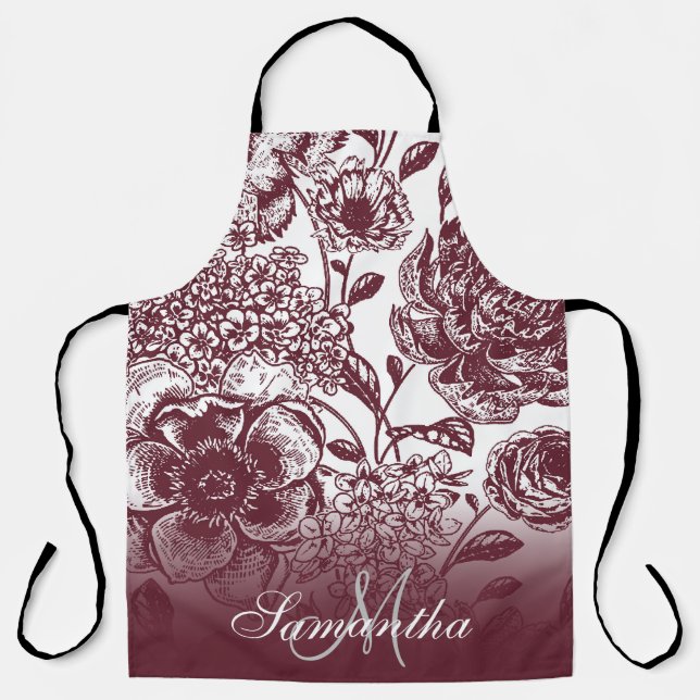 Delantal Vintage Floral (Anverso)