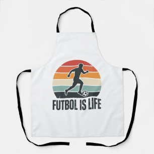 Delantal Vintage Futbol Es Vida Diseño De Camiseta De Jugad