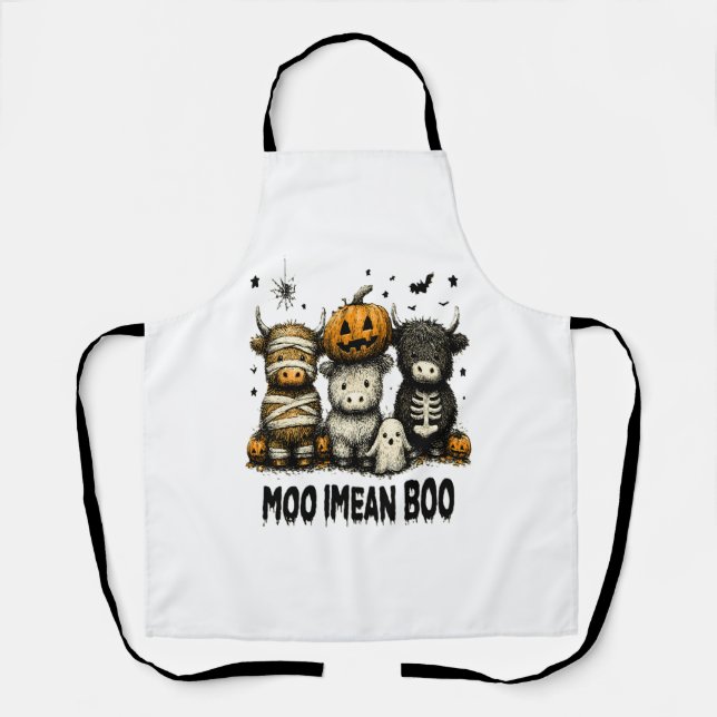 Delantal Vintage Halloween Bull Sheet (Anverso)