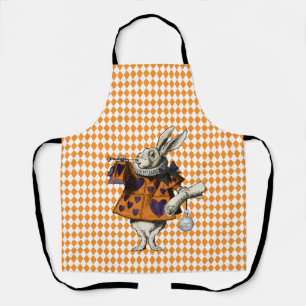 Delantal Vintage Halloween Rabbit White Alice En El País De