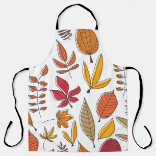 Delantal Vintage hand drawn doodle seamless background with