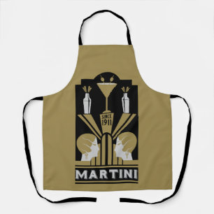 Delantal Vintage Martini Art Deco