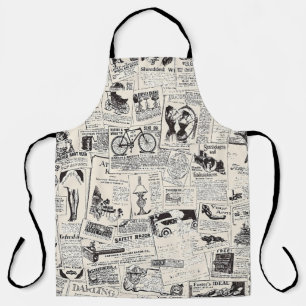 Delantal Vintage Newspaper