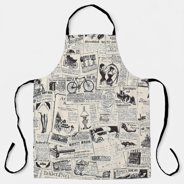 Delantal Vintage Newspaper   (Anverso)