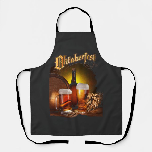 Delantal Vintage Oktoberfest Beer Backyard Grill (Anverso)