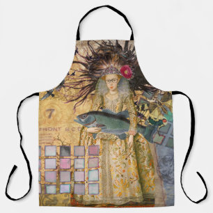 Delantal Vintage Pisces Woman Gothic Classic