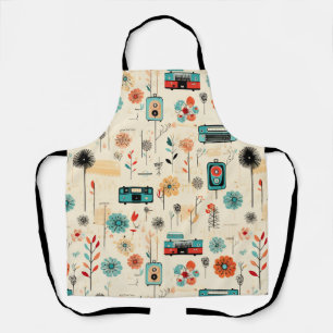 Delantal Vintage Radio Wildflower Crema Botánico