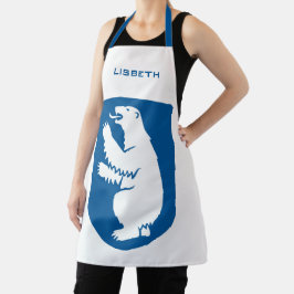 Delantal Vintage Real Escudo de Armas de Groenlandia