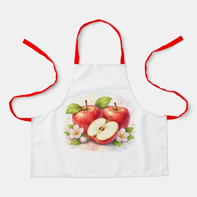 Delantal Vintage Red Apple Kitchen Apron (Anverso)
