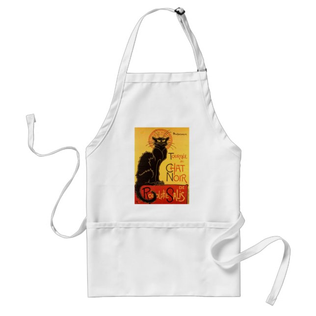 Delantal Vintage Tournee de Chat Noir Gato Negro (Frente)