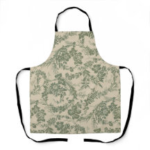Vintage Vibrant Green Floral Pattern