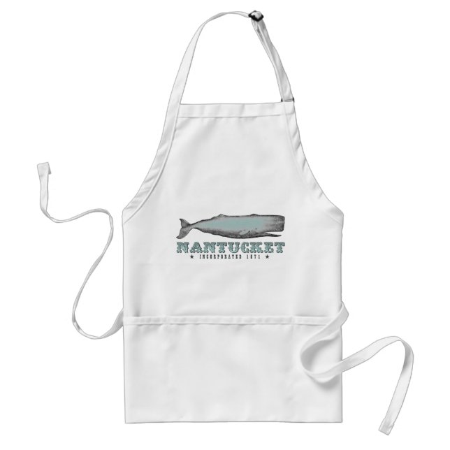Delantal Vintage Whale Nantucket MAMÁES Inc 1671 Apron (Frente)