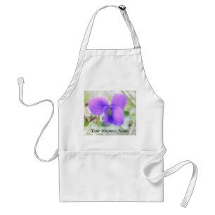 Delantal Violeta delicada de la primavera