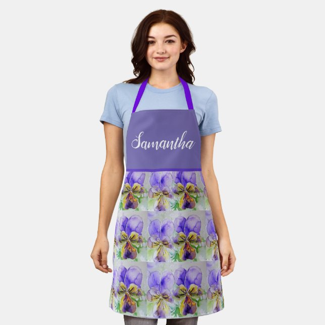 Delantal Violeta violeta violeta morada violeta violeta vio (Gastado)