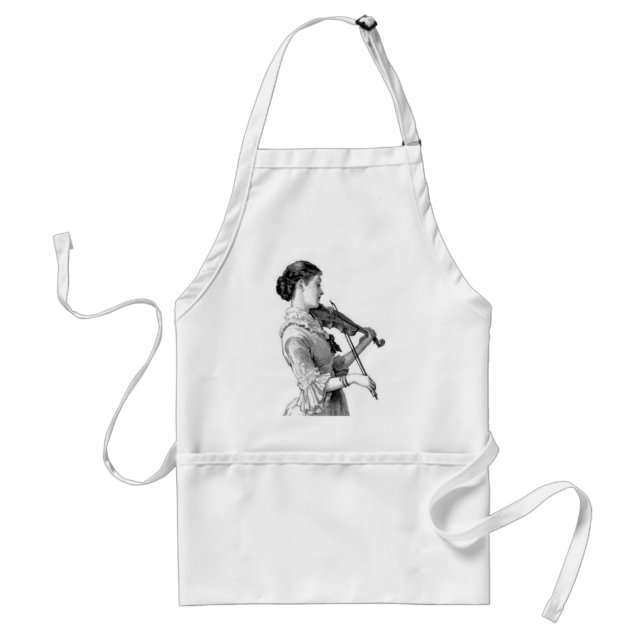 Delantal Violinista Vintage (Frente)