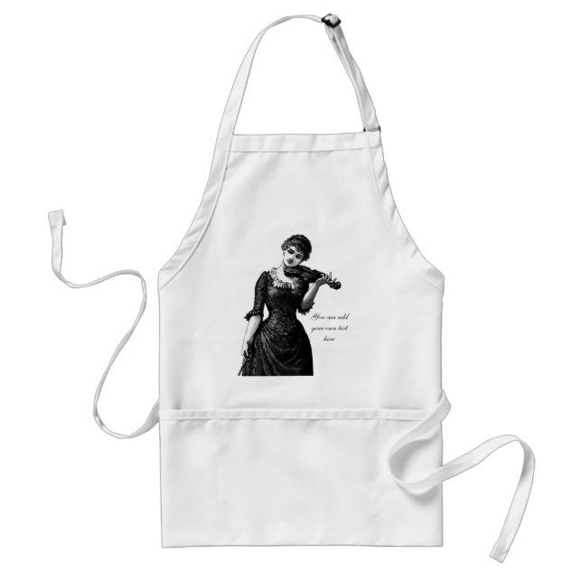 Delantal Violinista vintage Apron (Frente)