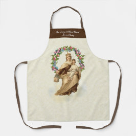 Delantal Virgen Santa María Monte Carmel Floral