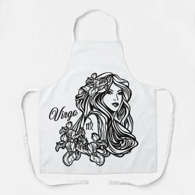Delantal Virgo La Virgen Zodiaco Vidrio (Anverso)