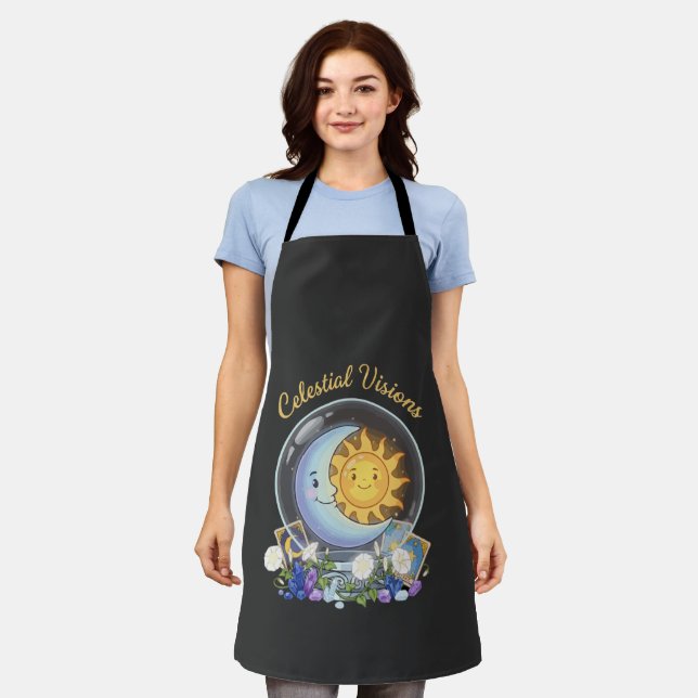 Delantal Visiones Celestiales | Sol y Luna Adorable Tarot d (Gastado)