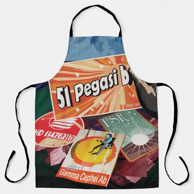 Delantal Visitar el primer exoplaneta encontrado fuera del  (Anverso)