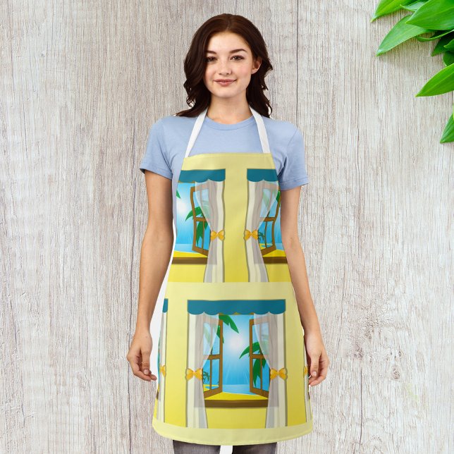 Delantal Vista de playa de verano (Subido por el creador)