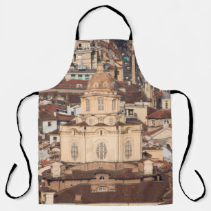 Delantal vistas al tejado de la ciudad italiana, arquitectu