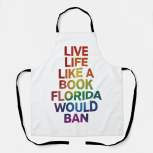 Delantal Vive como el libro que Florida prohibiría regalo d