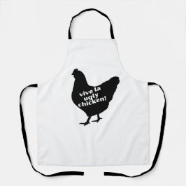 Delantal Vive el pollo feo