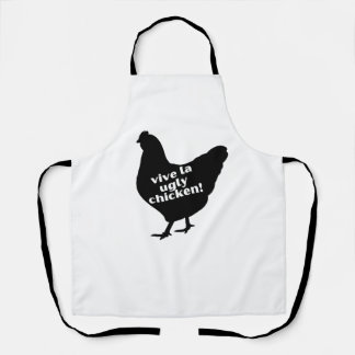 Delantal Vive el pollo feo