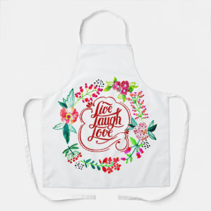 Delantal Vive ríe ama floral