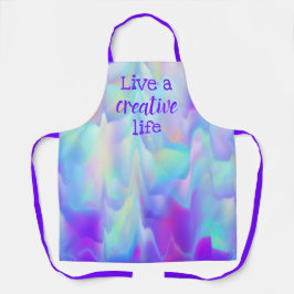 Delantal Vive un Apron con un color de vida creativo