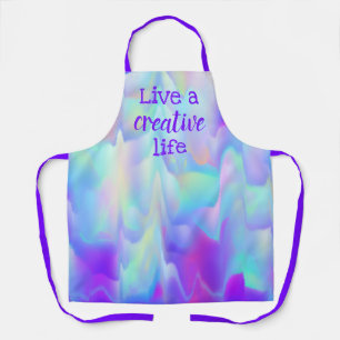 Delantal Vive un Apron con un color de vida creativo