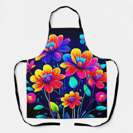 Delantal Vivid Floral Bouquet