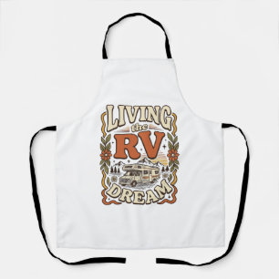 Delantal Viviendo el sueño de la RV Diseño de camiseta de c