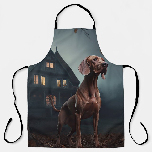 Delantal Vizsla Halloween Scary (Anverso)